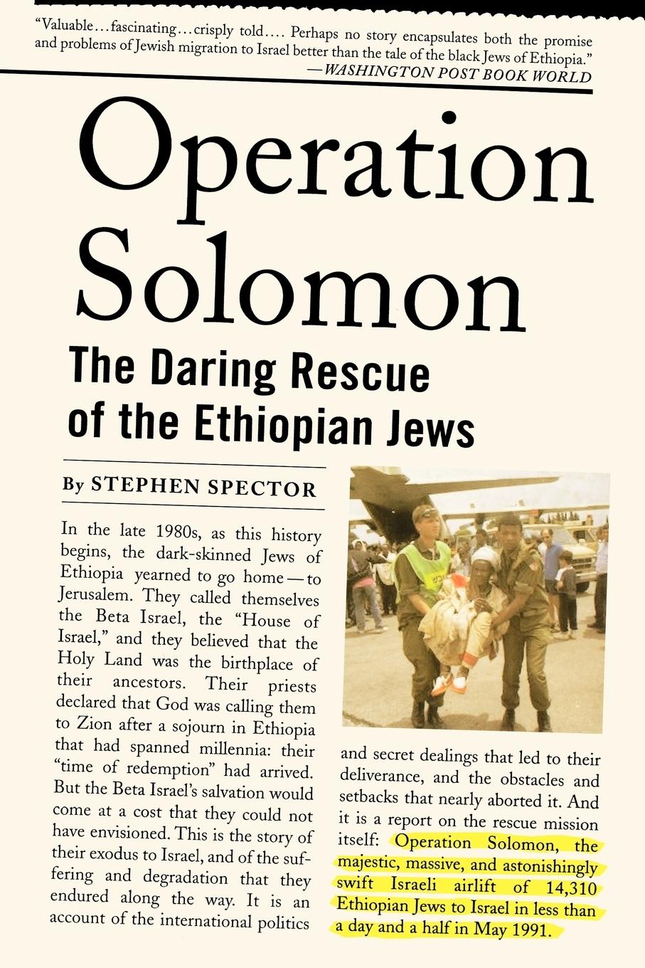 Cover: 9780195307160 | Operation Solomon | The Daring Rescue of the Ethiopian Jews | Spector