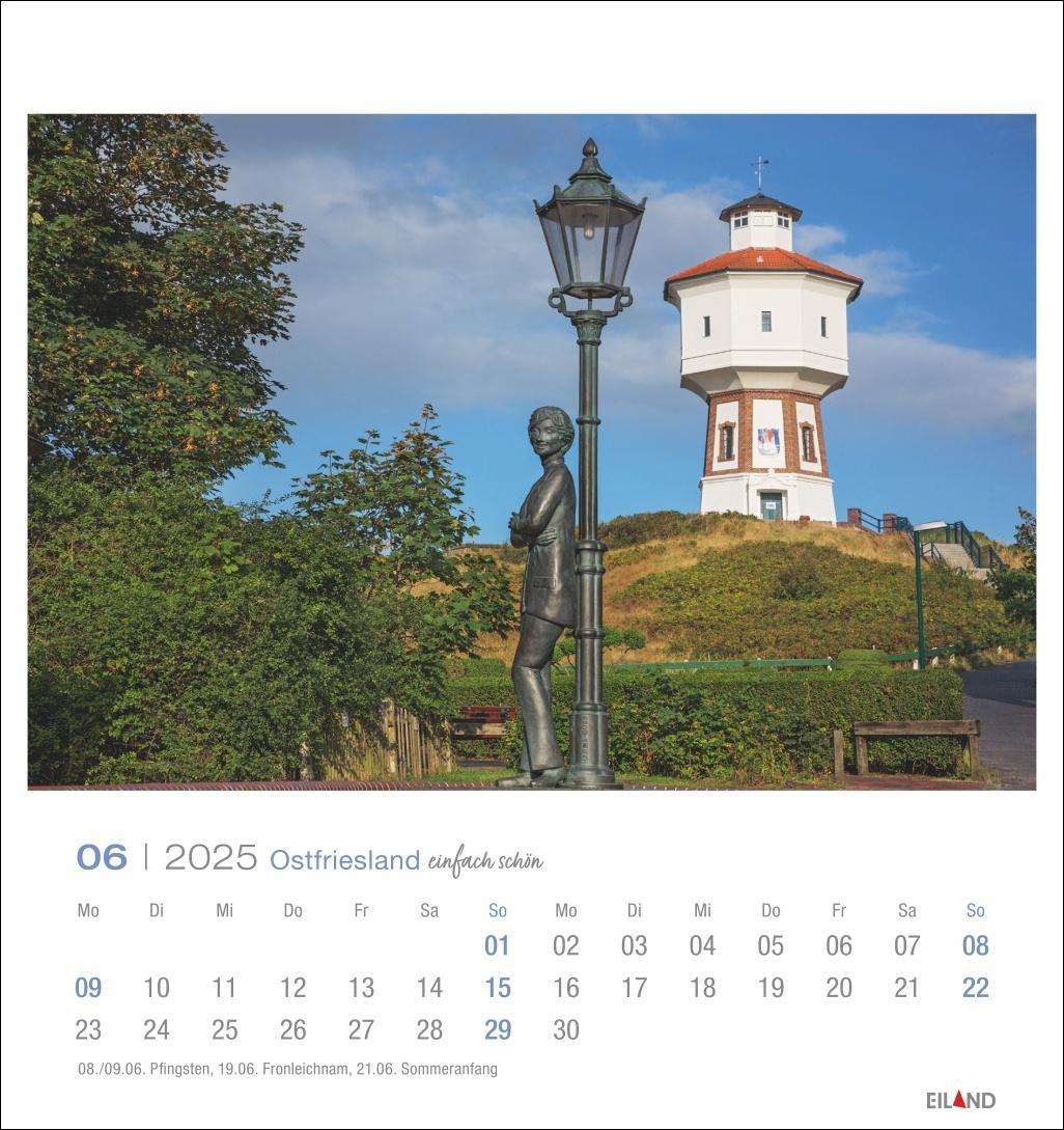 Bild: 9783964023315 | Ostfriesland Postkartenkalender 2025 - einfach schön | Eiland | 13 S.