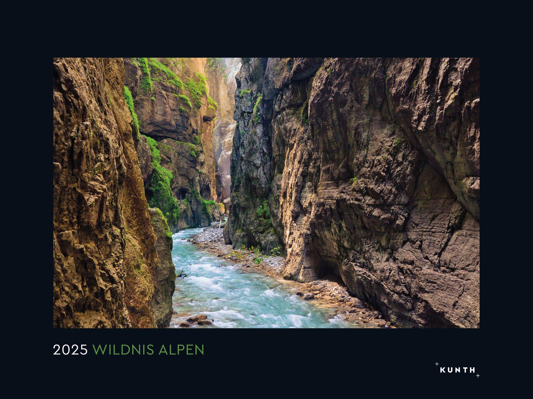 Cover: 9783965913653 | Wildnis Alpen - KUNTH Wandkalender 2025 | Kalender | 14 S. | Deutsch