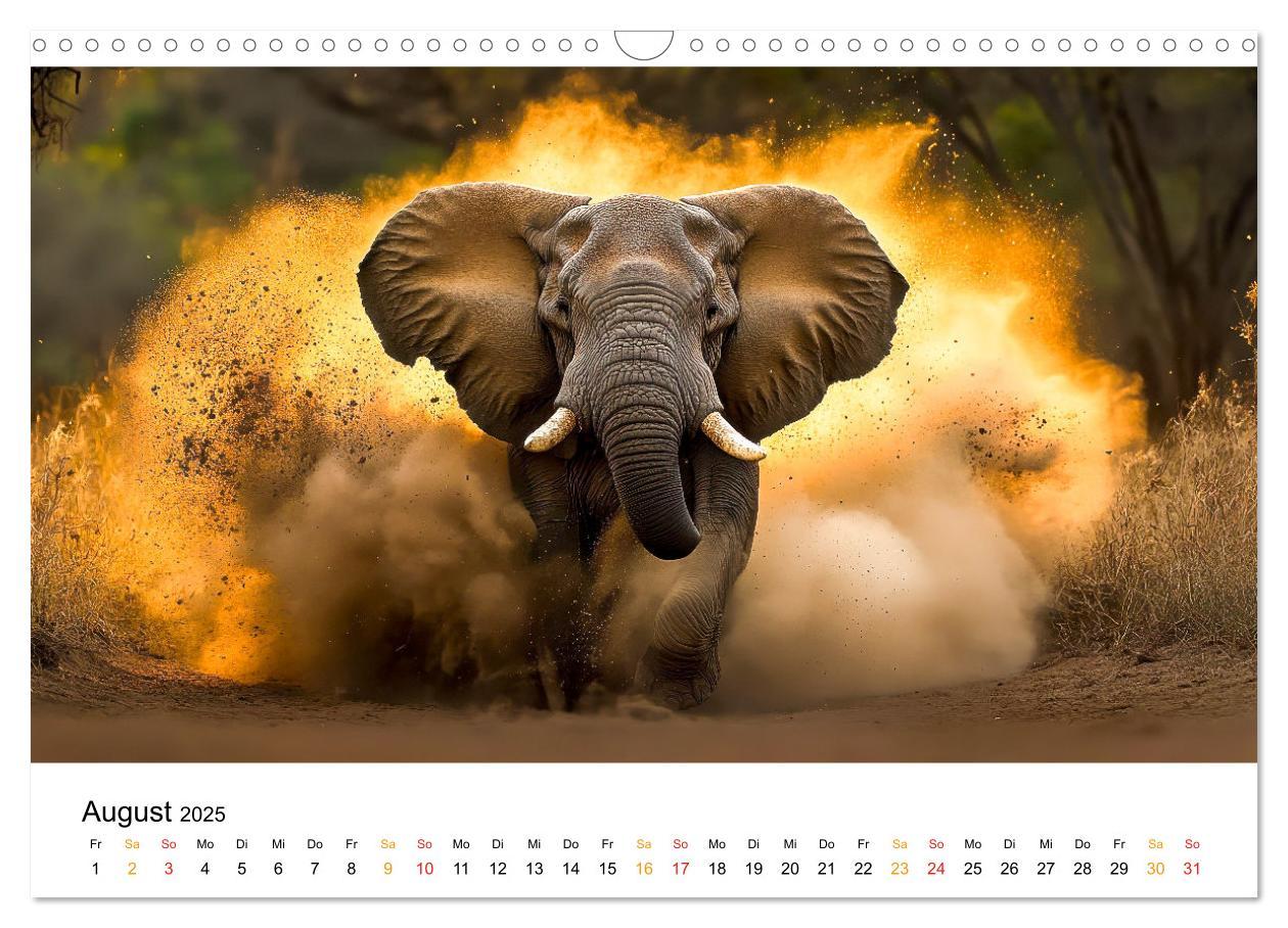 Bild: 9783457240472 | Elefanten - Riesen der Wildnis (Wandkalender 2025 DIN A3 quer),...