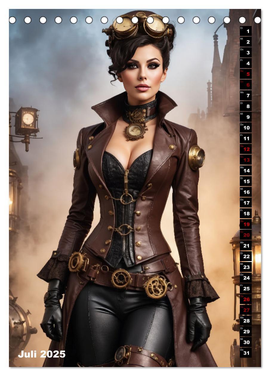 Bild: 9783435845385 | Steampunk Divas (Tischkalender 2025 DIN A5 hoch), CALVENDO...