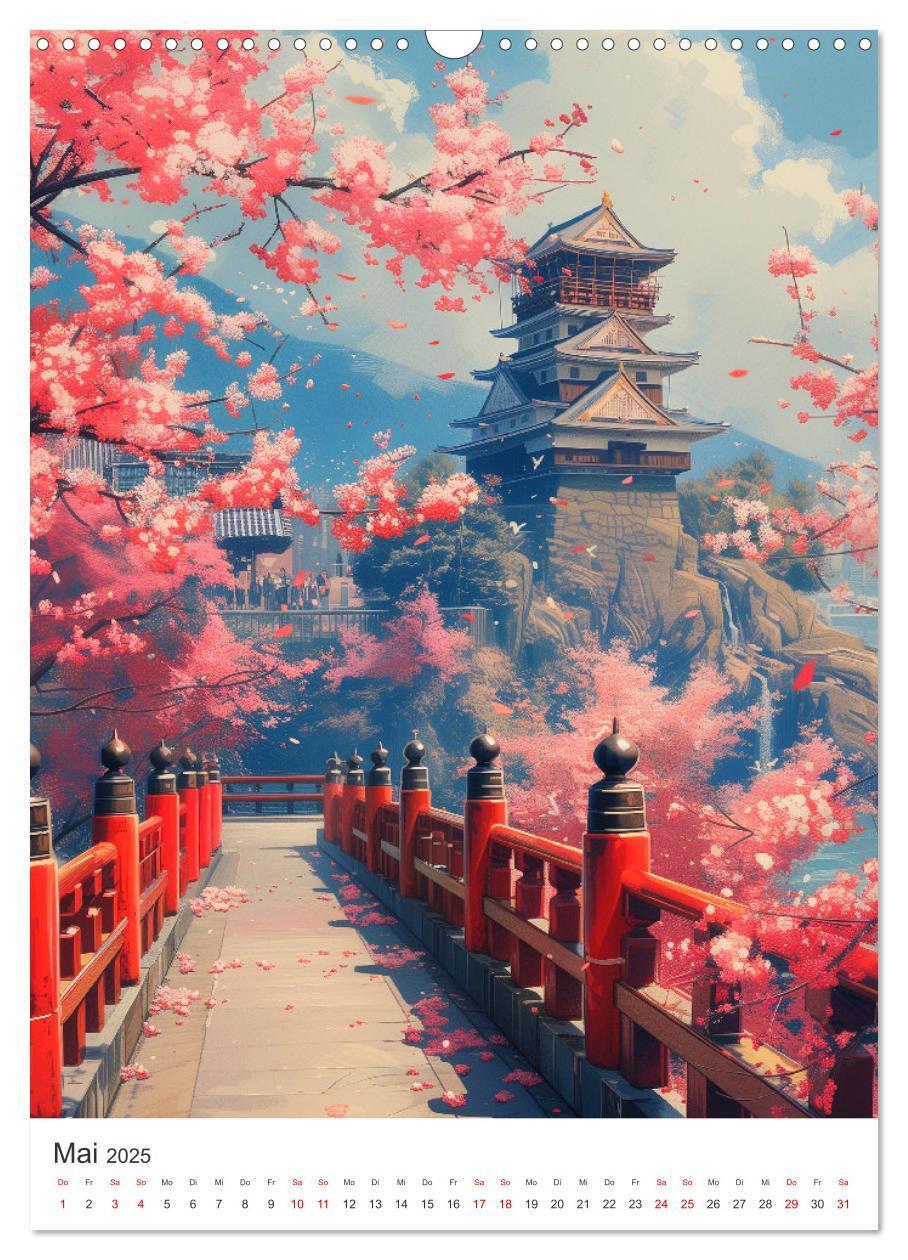 Bild: 9783383816017 | Japan. Impressionen im Aquarell-Stil (Wandkalender 2025 DIN A3...