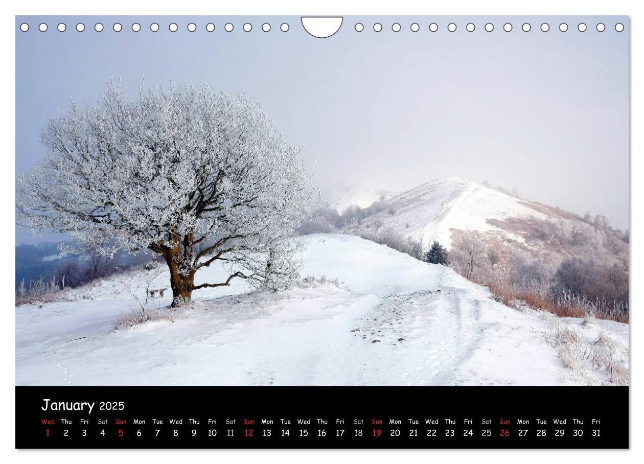 Bild: 9781325953448 | The Malvern Hills (Wall Calendar 2025 DIN A4 landscape), CALVENDO...