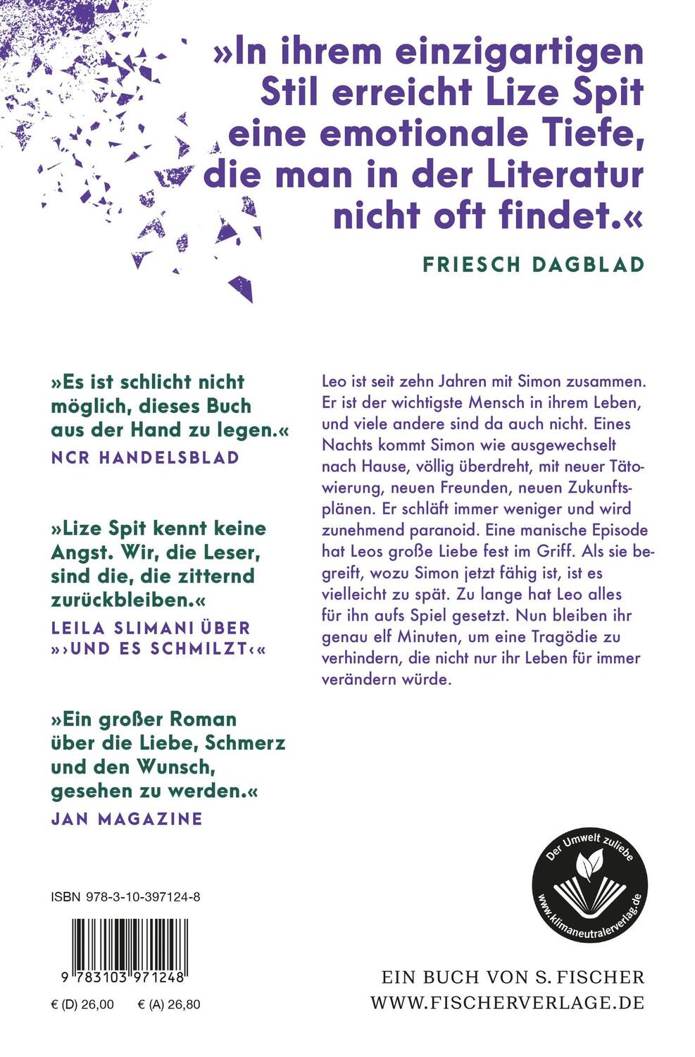 Rückseite: 9783103971248 | Ich bin nicht da | Roman | Lize Spit | Buch | 576 S. | Deutsch | 2022