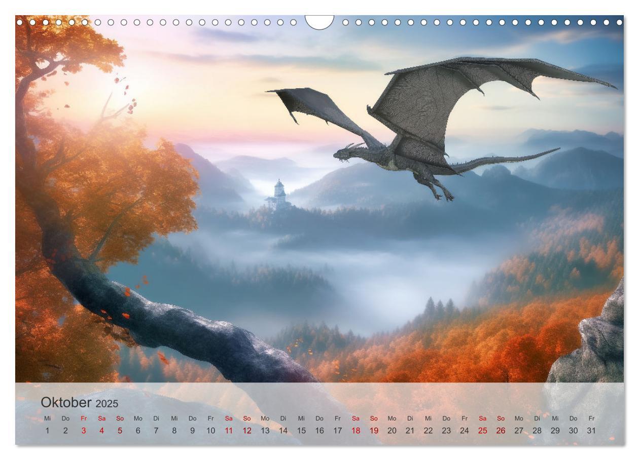 Bild: 9783383838224 | Im Land der schönen Drachen (Wandkalender 2025 DIN A3 quer),...