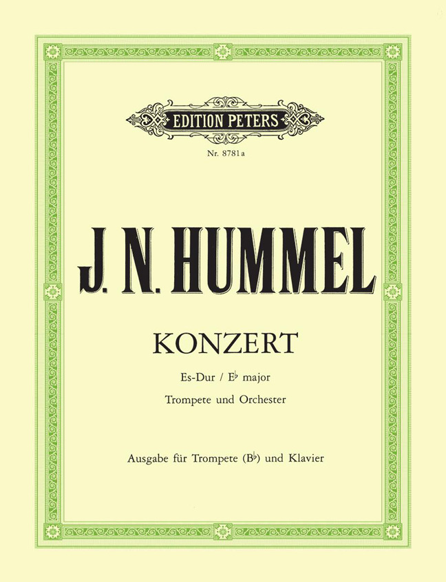 Cover: 9790014104269 | Concert Eb major | Johann Nepomuk Hummel | Buch | 1998