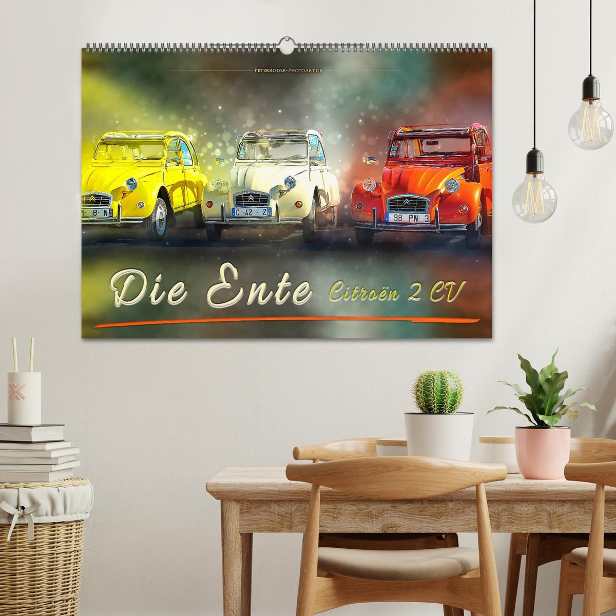 Bild: 9783435348640 | Die Ente - Citroën 2CV (Wandkalender 2025 DIN A2 quer), CALVENDO...