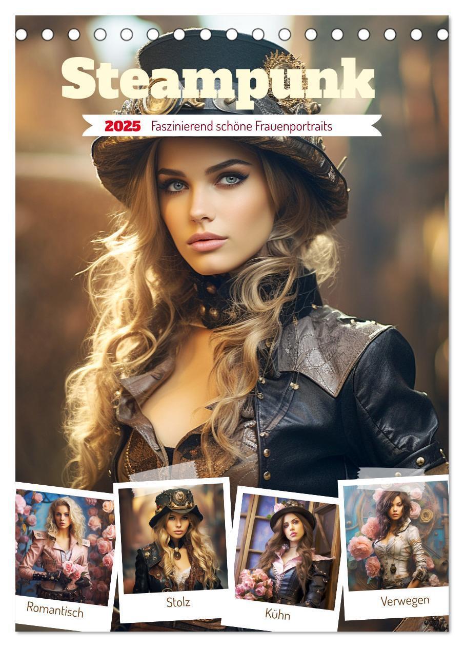 Cover: 9783435865666 | Steampunk. Faszinierend schöne Frauenportraits (Tischkalender 2025...