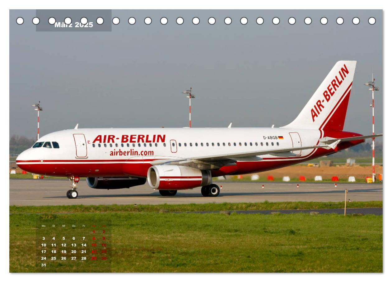 Bild: 9783435336937 | In Memoriam Air Berlin (Tischkalender 2025 DIN A5 quer), CALVENDO...