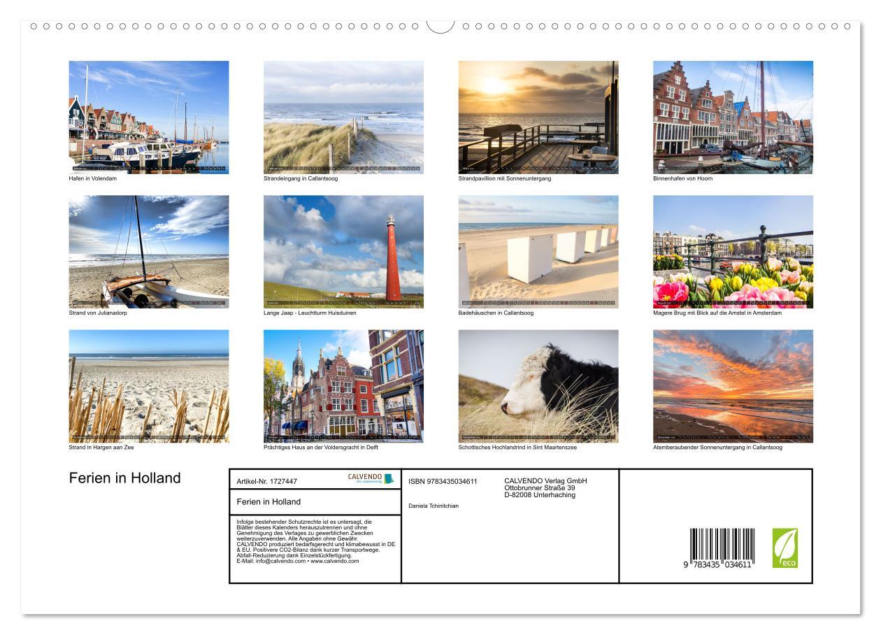 Bild: 9783435034611 | Ferien in Holland (Wandkalender 2025 DIN A2 quer), CALVENDO...