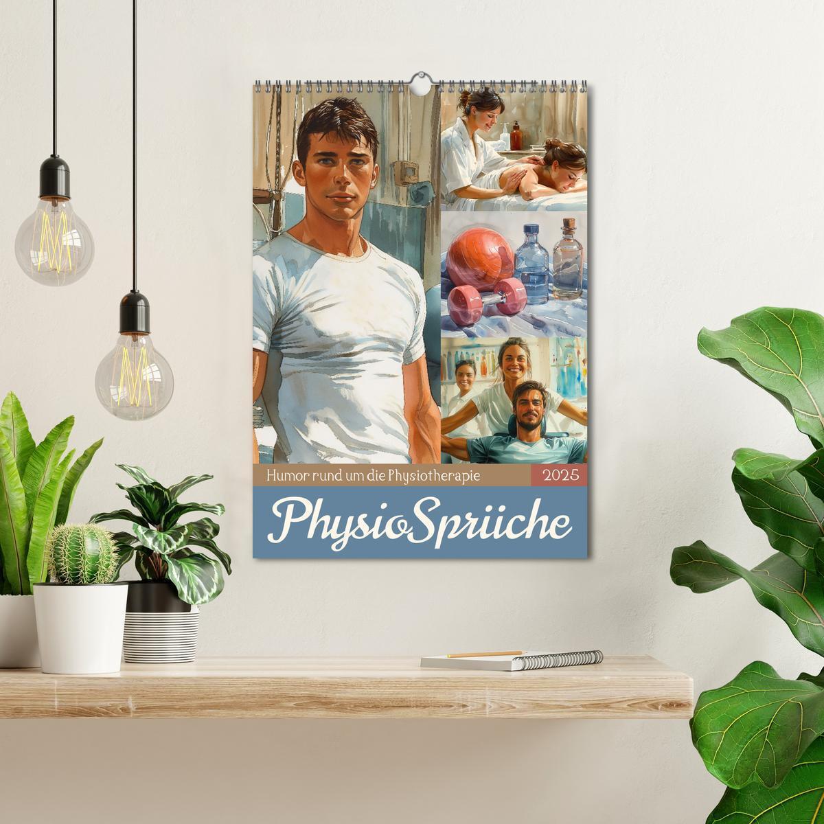 Bild: 9783457132227 | Physiosprüche (Wandkalender 2025 DIN A3 hoch), CALVENDO Monatskalender