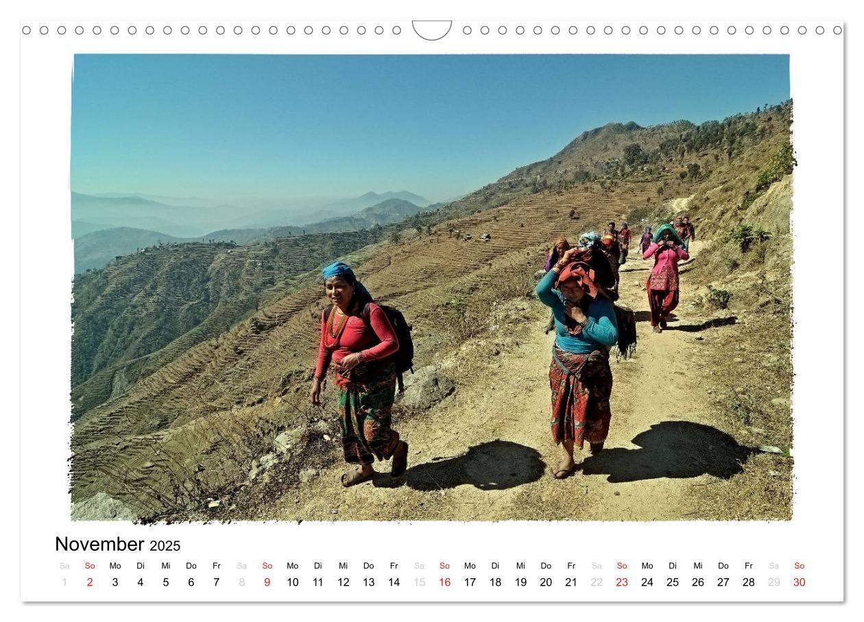 Bild: 9783435546732 | BEGEGNUNGEN IN NEPAL (Wandkalender 2025 DIN A3 quer), CALVENDO...