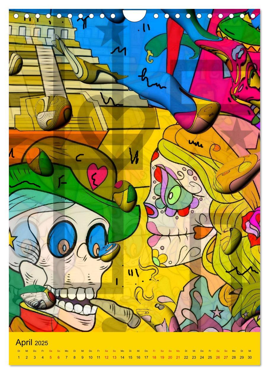 Bild: 9783435885725 | Nico Bielows Dia los Muertos (Wandkalender 2025 DIN A4 hoch),...