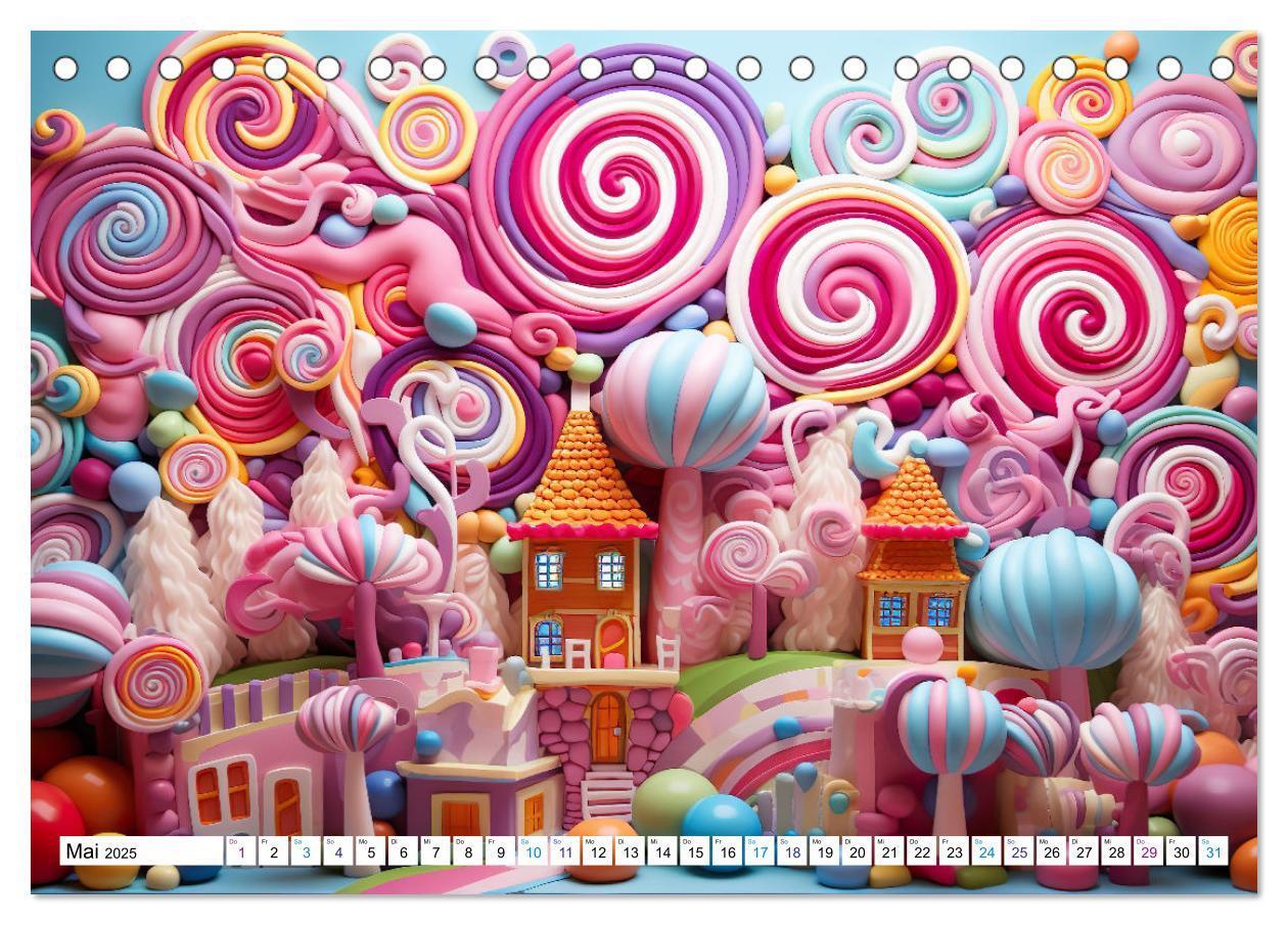 Bild: 9783383814747 | Zuckerträume im Candyland (Tischkalender 2025 DIN A5 quer),...