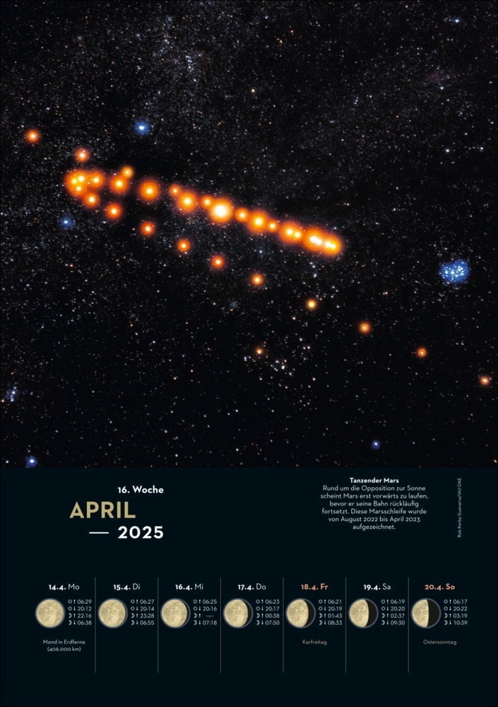 Bild: 9783840028618 | KOSMOS Himmelsjahr 2025 | Hans-Ulrich Keller | Kalender | 55 S. | 2025