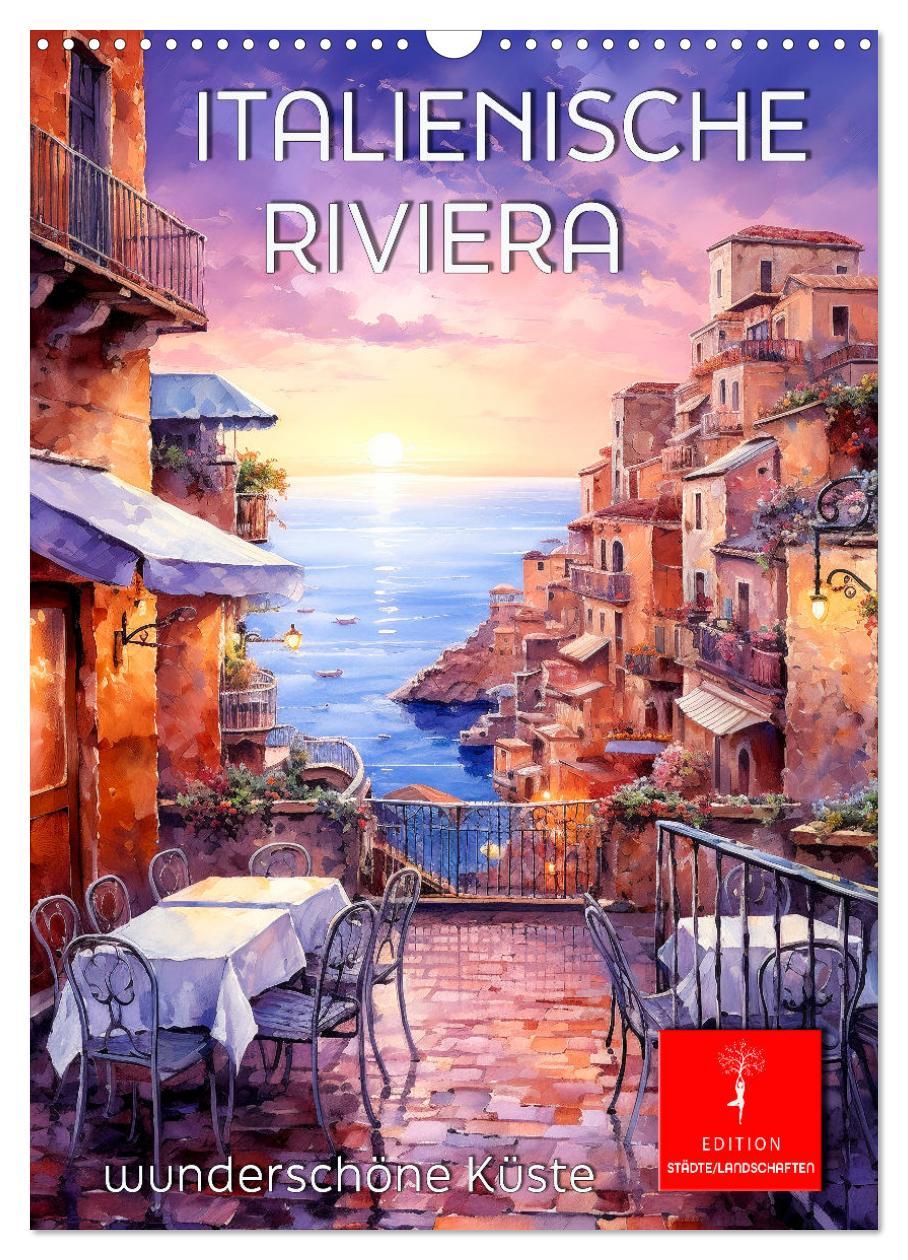 Cover: 9783383815195 | Italienische Riviera - wunderschöne Küste (Wandkalender 2025 DIN A3...