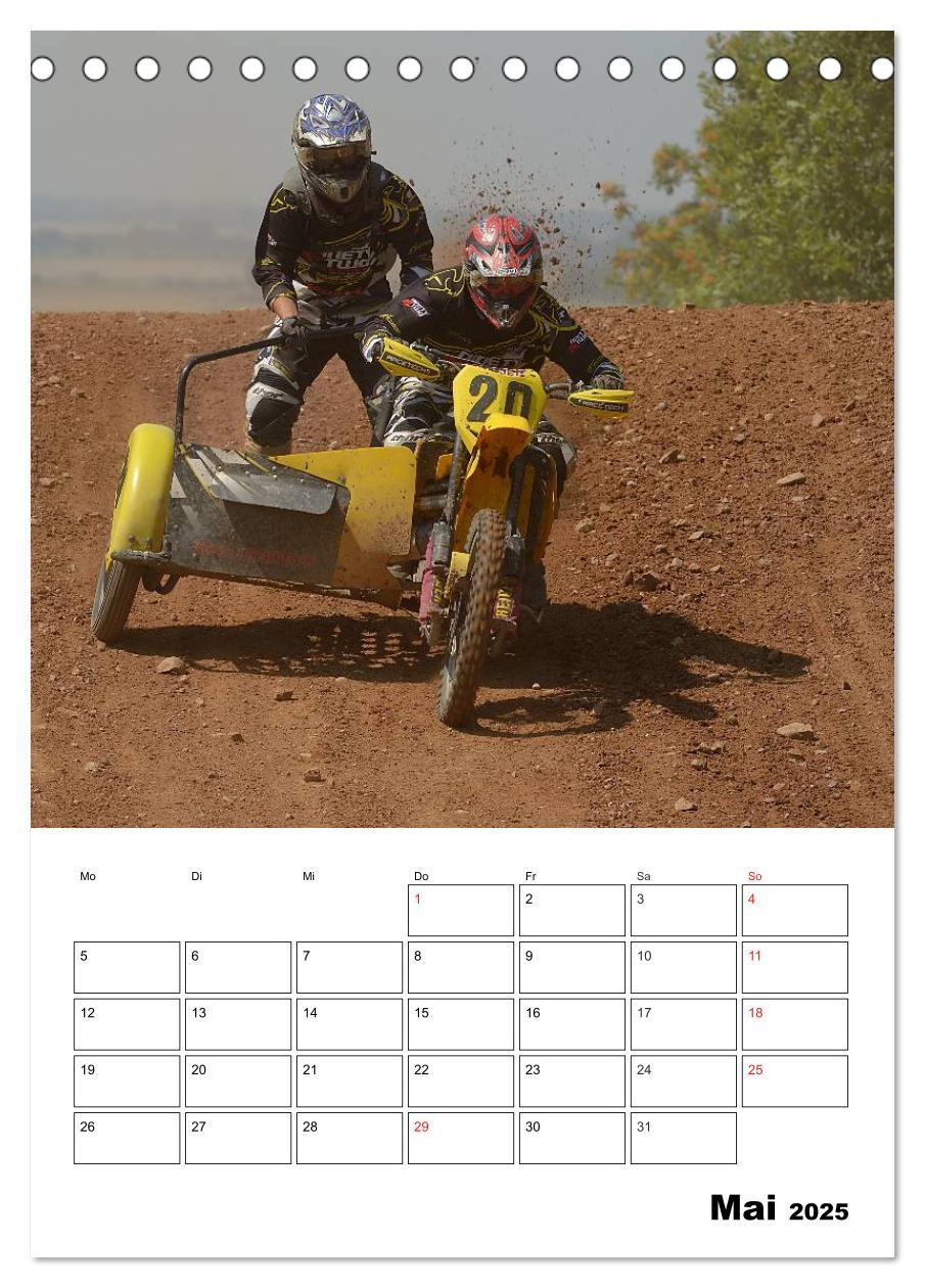 Bild: 9783457078488 | Motocross Terminplaner (Tischkalender 2025 DIN A5 hoch), CALVENDO...