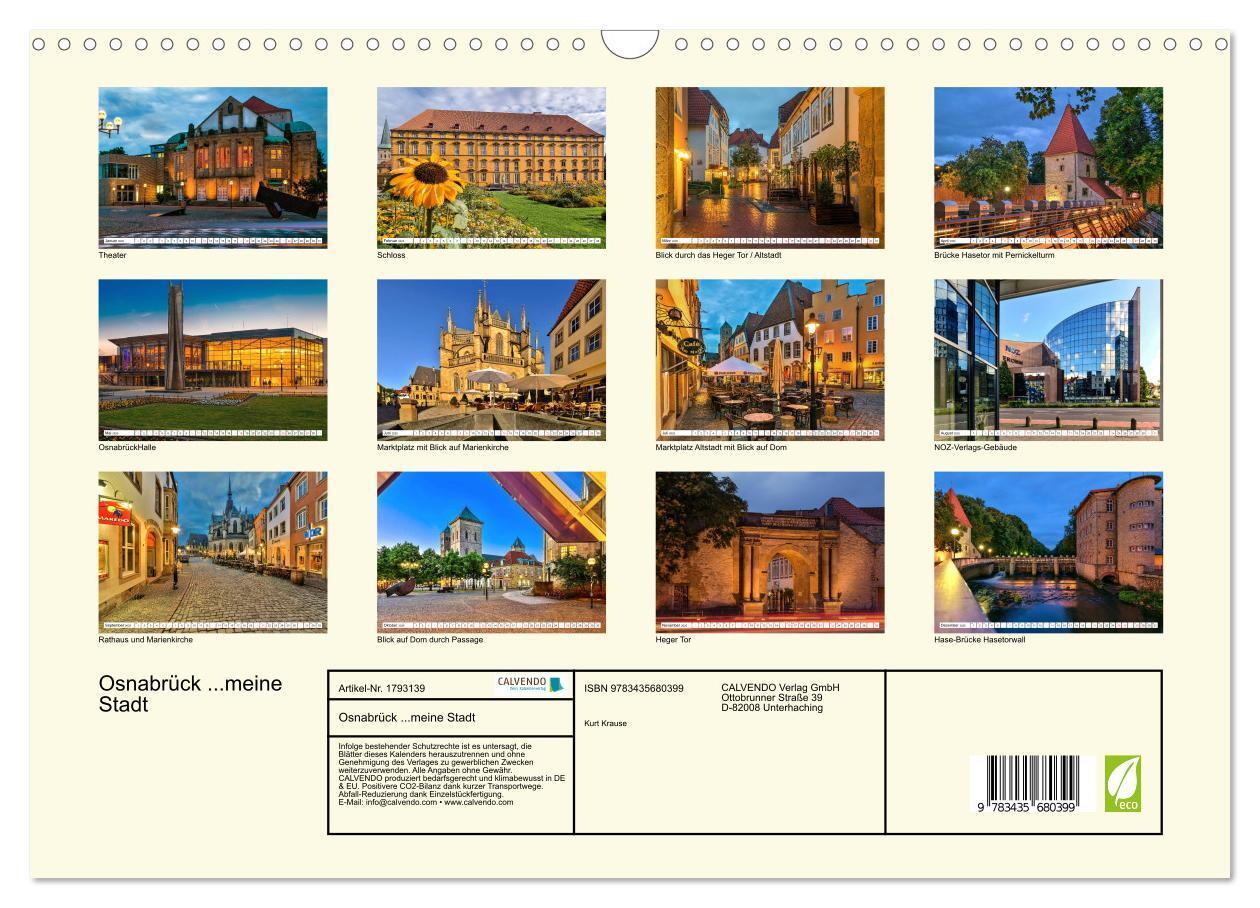 Bild: 9783435680399 | Osnabrück ...meine Stadt (Wandkalender 2025 DIN A3 quer), CALVENDO...