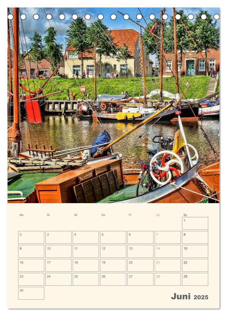 Bild: 9783457051405 | Ostfriesland - Carolinensiel, der Museumshafen (Tischkalender 2025...