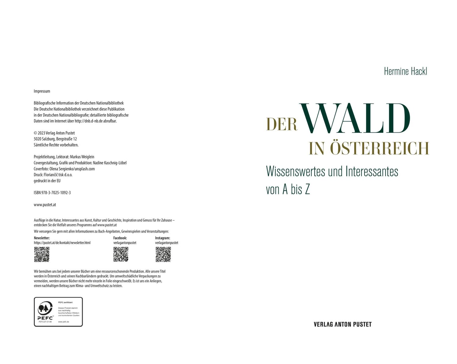 Bild: 9783702510923 | Der Wald in Österreich | Hermine Hackl | Buch | 192 S. | Deutsch