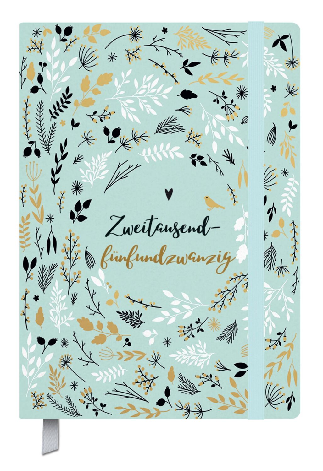 Cover: 9783731881476 | Terminkalender Campus Mint Flowers 18 Monate 2025/2026 | Verlag Korsch