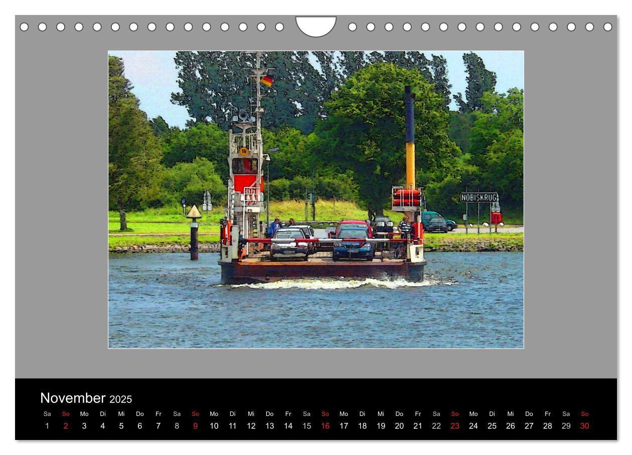 Bild: 9783435819225 | Am Nord- Ostsee-Kanal (Wandkalender 2025 DIN A4 quer), CALVENDO...