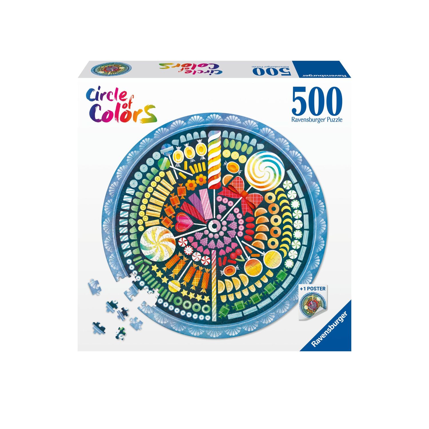 Cover: 4005556173501 | Ravensburger Puzzle 17350 - Circle of Colors Candy - 500 Teile...