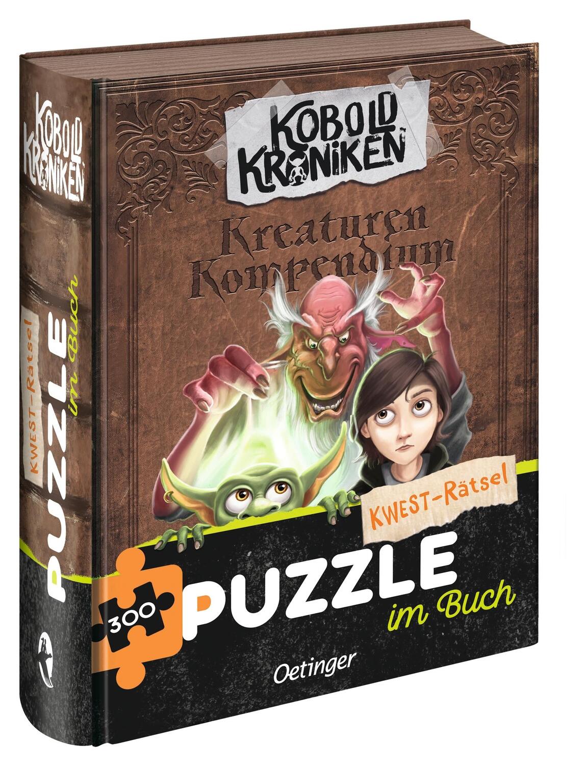 Cover: 4260512185213 | KoboldKroniken. Puzzle im Buch. Kwest-Rätsel. 300 Teile | Bleckmann