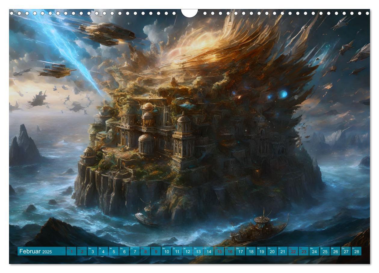 Bild: 9783457036341 | Visionen aus Atlantis (Wandkalender 2025 DIN A3 quer), CALVENDO...