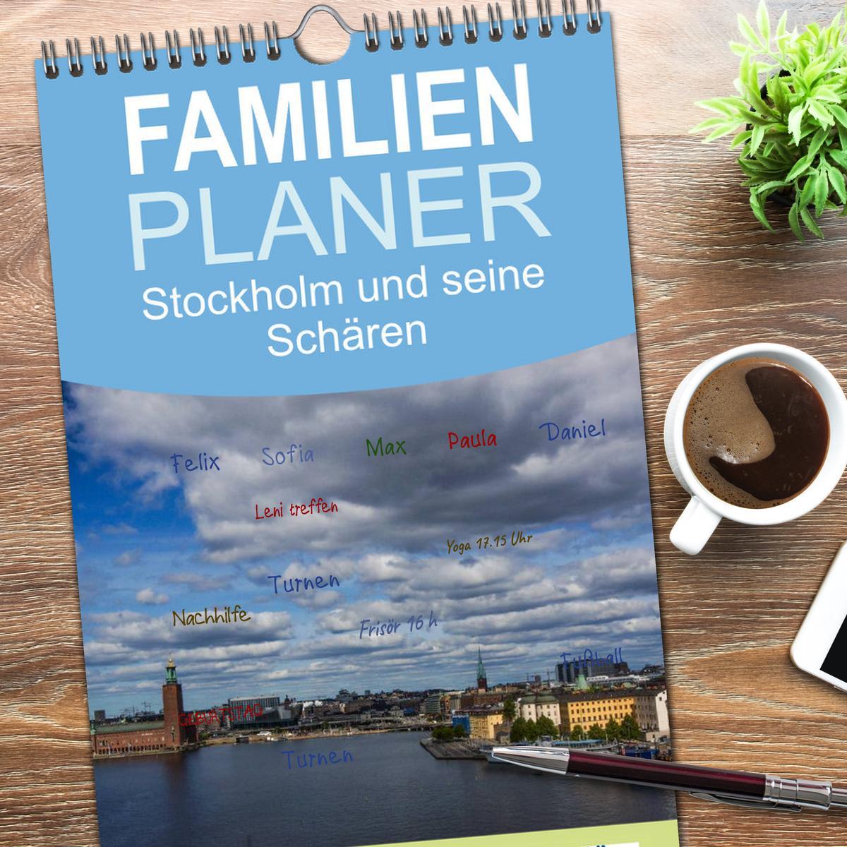 Bild: 9783457110898 | Familienplaner 2025 - Stockholm und seine Schären mit 5 Spalten...