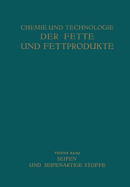 Cover: 9783662407813 | Seifen und Seifenartige Stoffe | Heinrich Schönfeld | Taschenbuch | xv