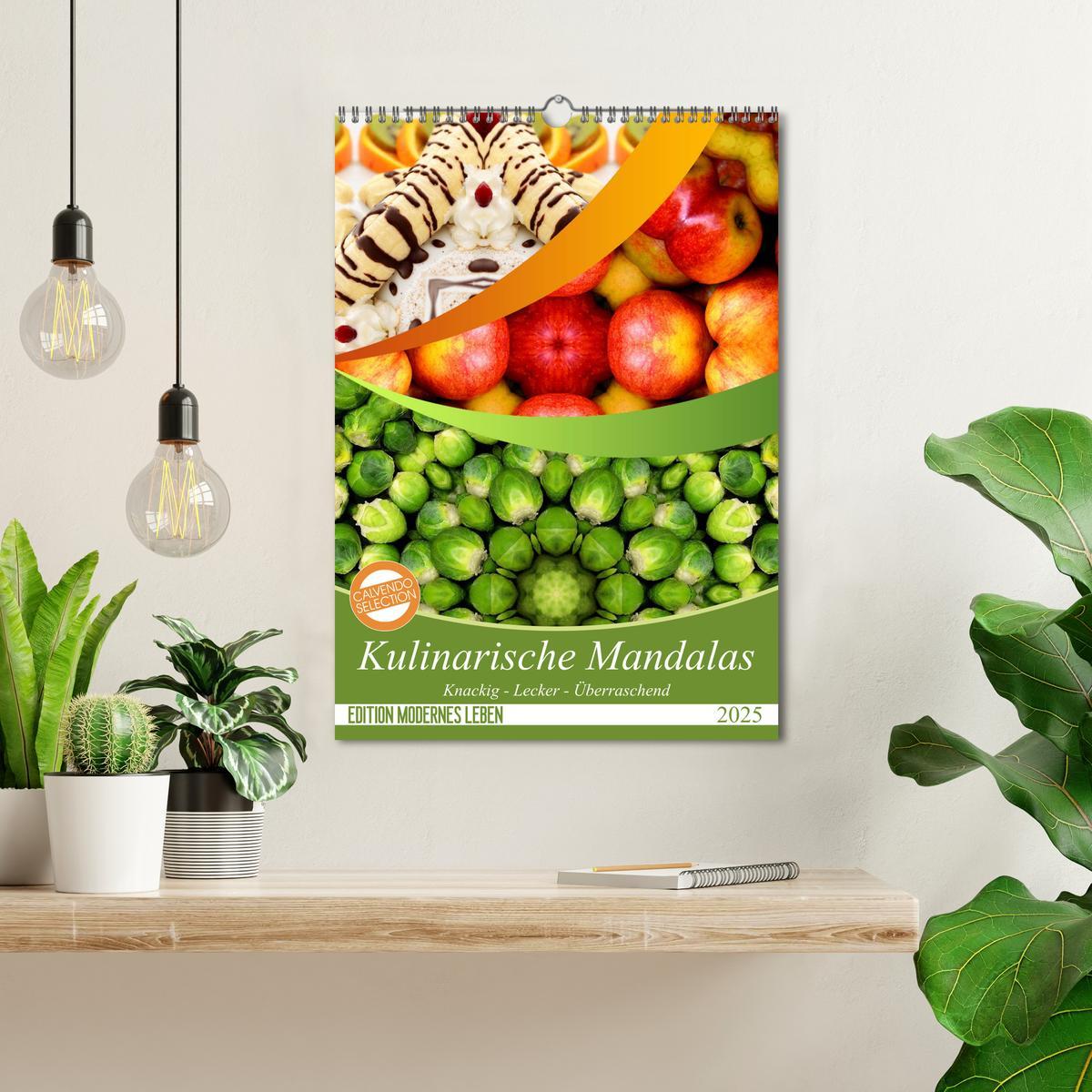 Bild: 9783435995837 | Kulinarische Mandalas (Wandkalender 2025 DIN A3 hoch), CALVENDO...