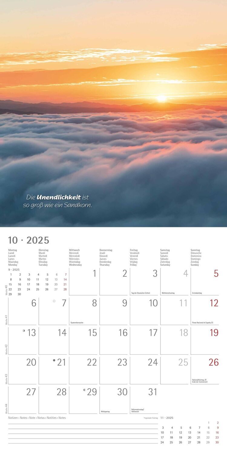 Bild: 4251732340858 | Zen 2025 - Broschürenkalender 30x30 cm (30x60 geöffnet) - Kalender...