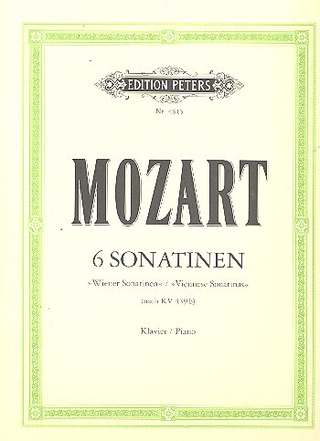 Cover: 9790014030254 | 6 [Wiener] Sonatinen | Klavier (allein) | Wolfgang Amadeus Mozart