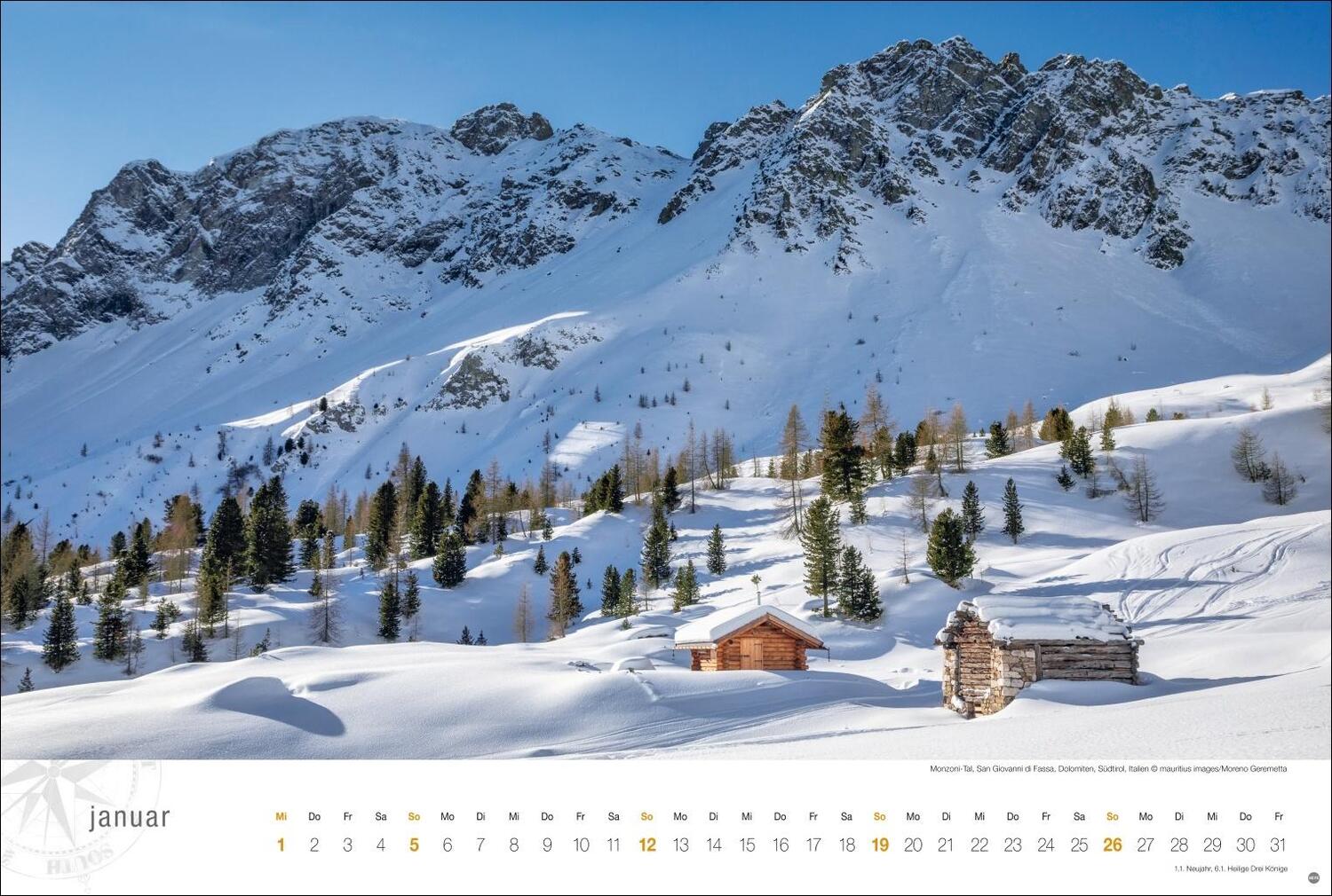 Bild: 9783756404841 | Südtirol Globetrotter Kalender 2025 - Von romantischen Tälern und...