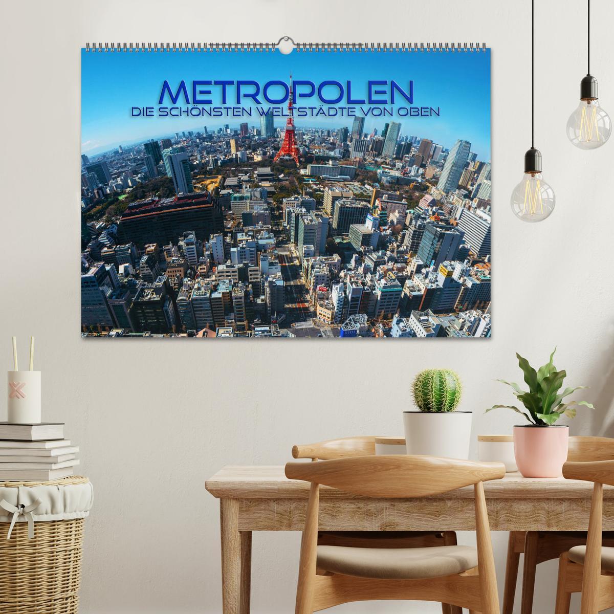 Bild: 9783435085781 | Metropolen - die schönsten Weltstädte von oben (Wandkalender 2025...