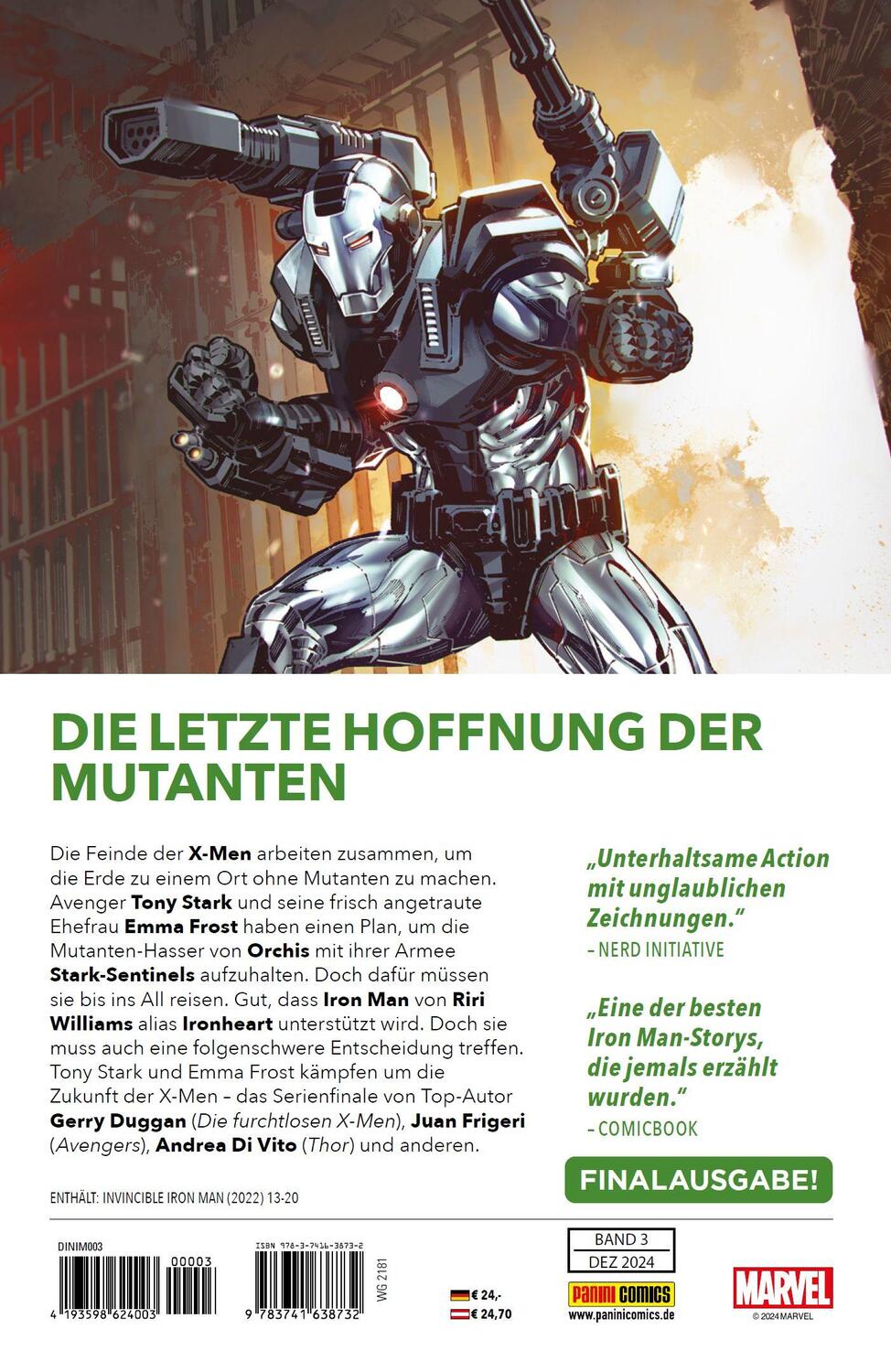 Rückseite: 9783741638732 | Der unbesiegbare Iron Man | Bd. 3: Im Bund mit Magneto | Taschenbuch