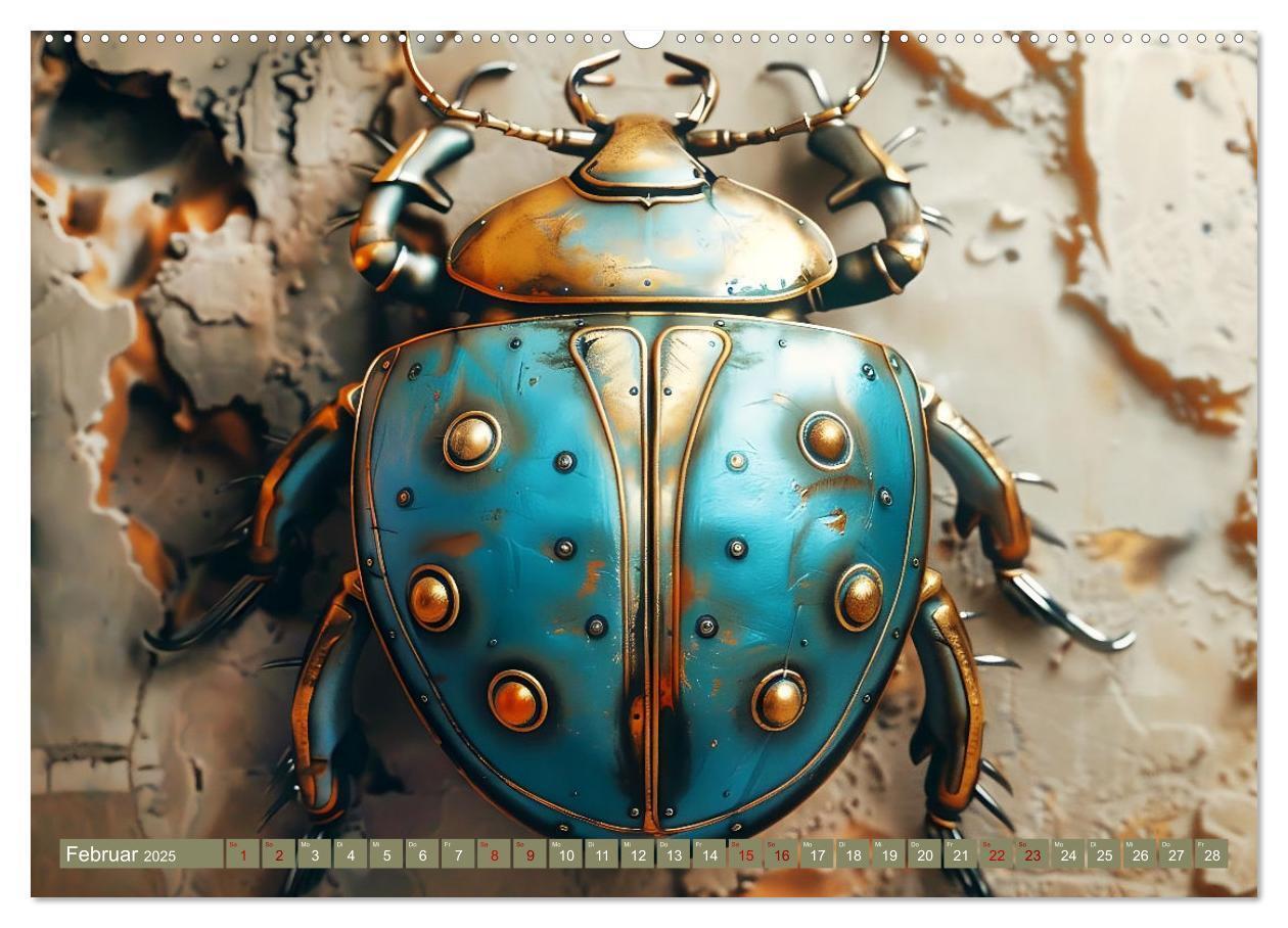 Bild: 9783457185797 | Die fantastische Welt der Steampunk-Insekten (Wandkalender 2025 DIN...