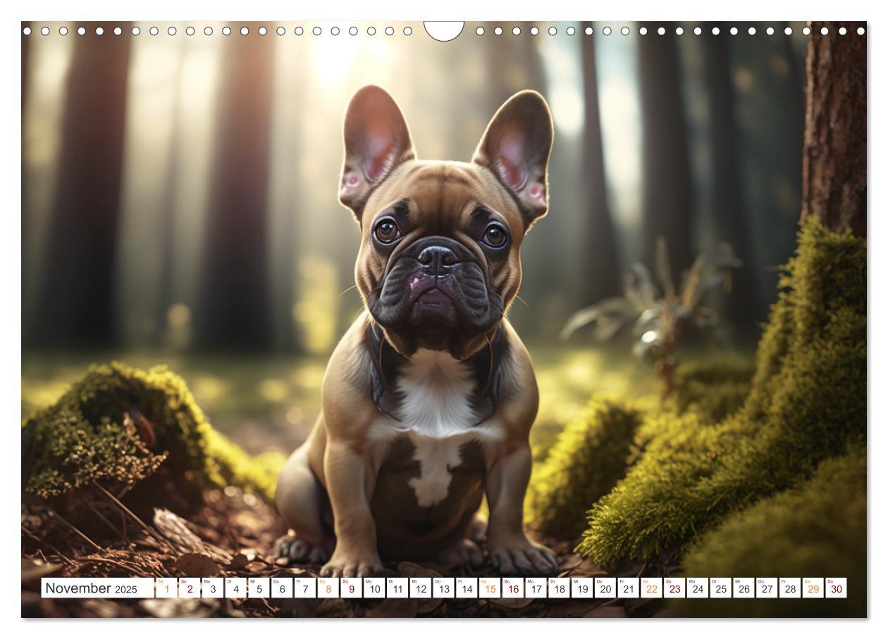 Bild: 9783383908293 | Französische Bulldoggen (Wandkalender 2025 DIN A3 quer), CALVENDO...