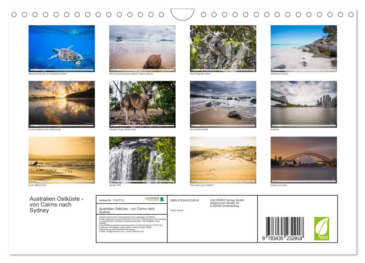 Bild: 9783435232918 | Australien Ostküste - von Cairns nach Sydney (Wandkalender 2025 DIN...