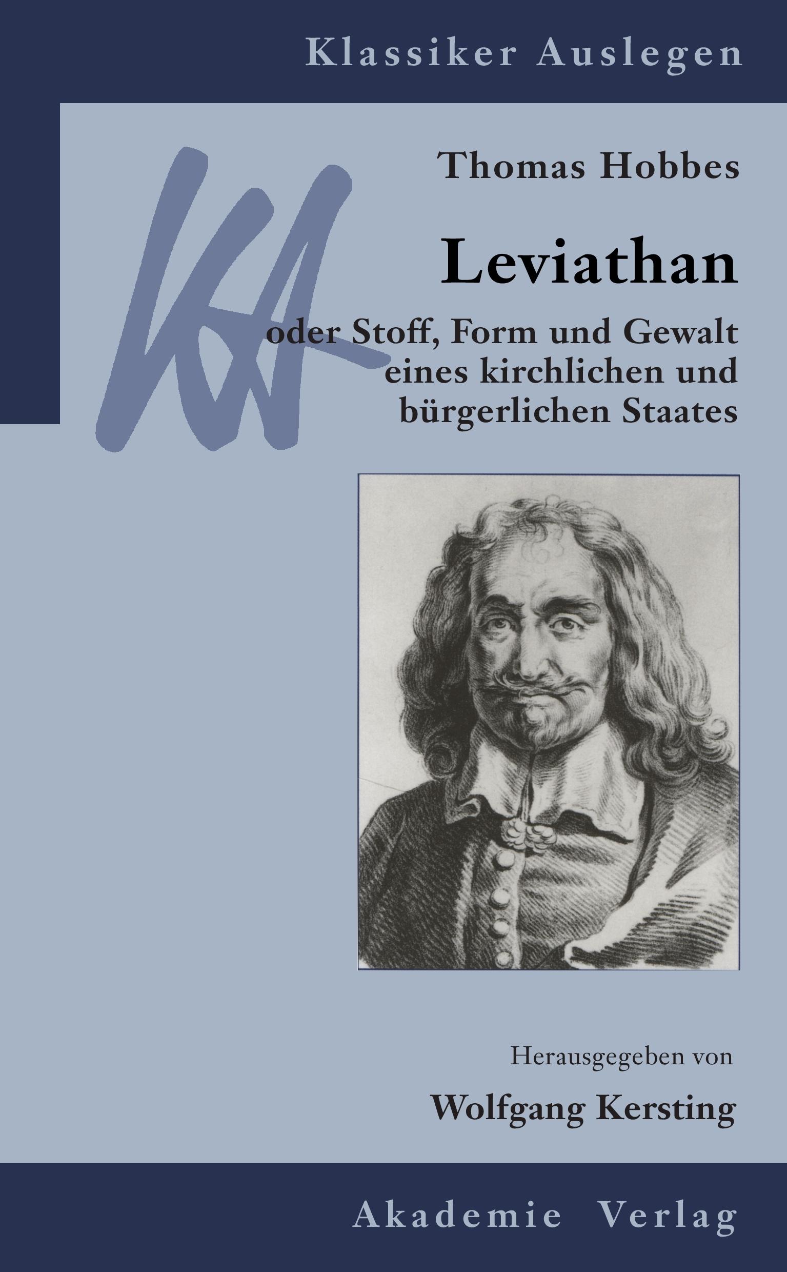 Cover: 9783050044460 | Thomas Hobbes: Leviathan | Wolfgang Kersting | Taschenbuch | VIII