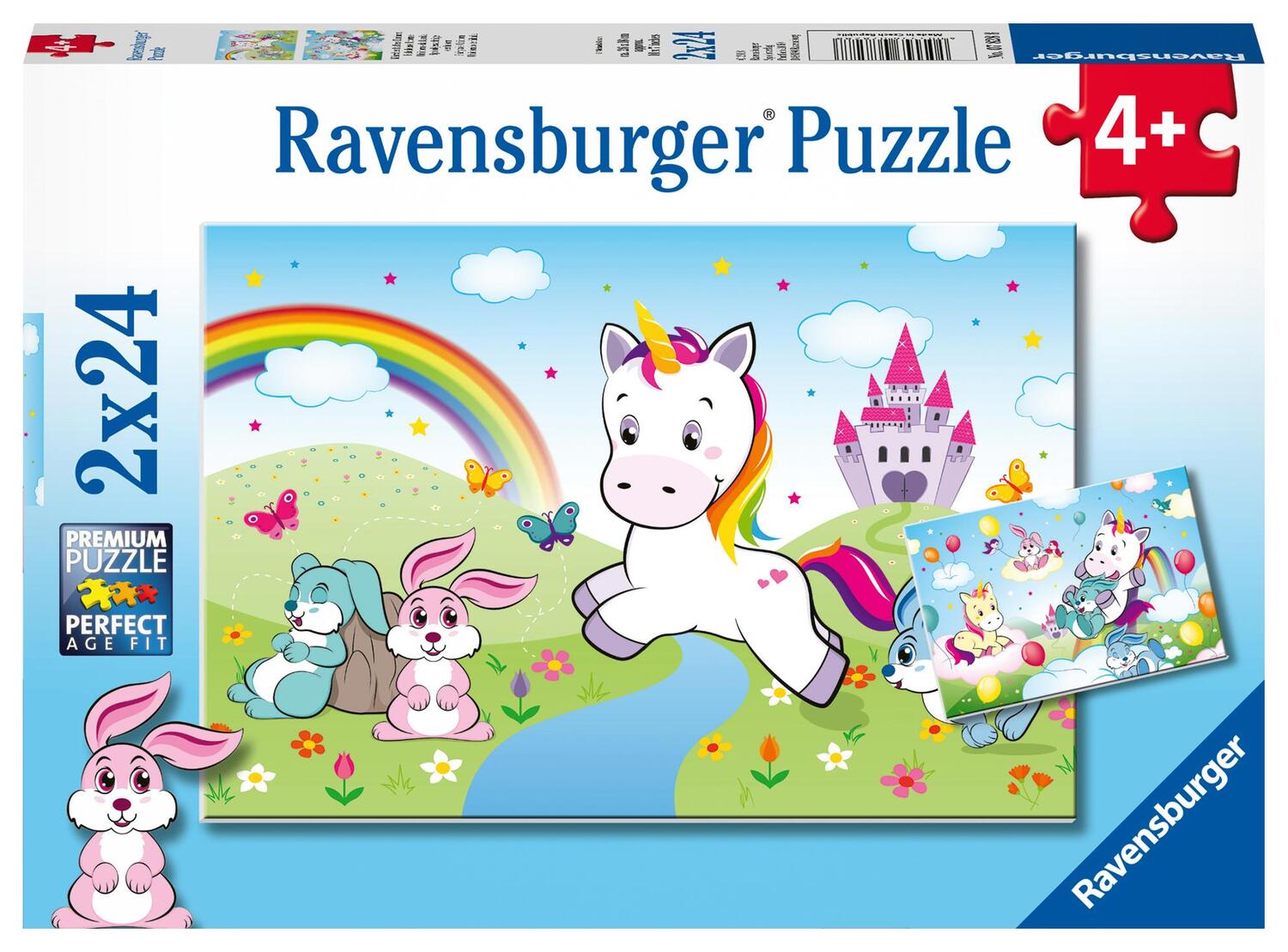 Cover: 4005556078288 | Märchenhaftes Einhorn - Puzzle mit 2X24 Teilen | Spiel | 07828 | 2019