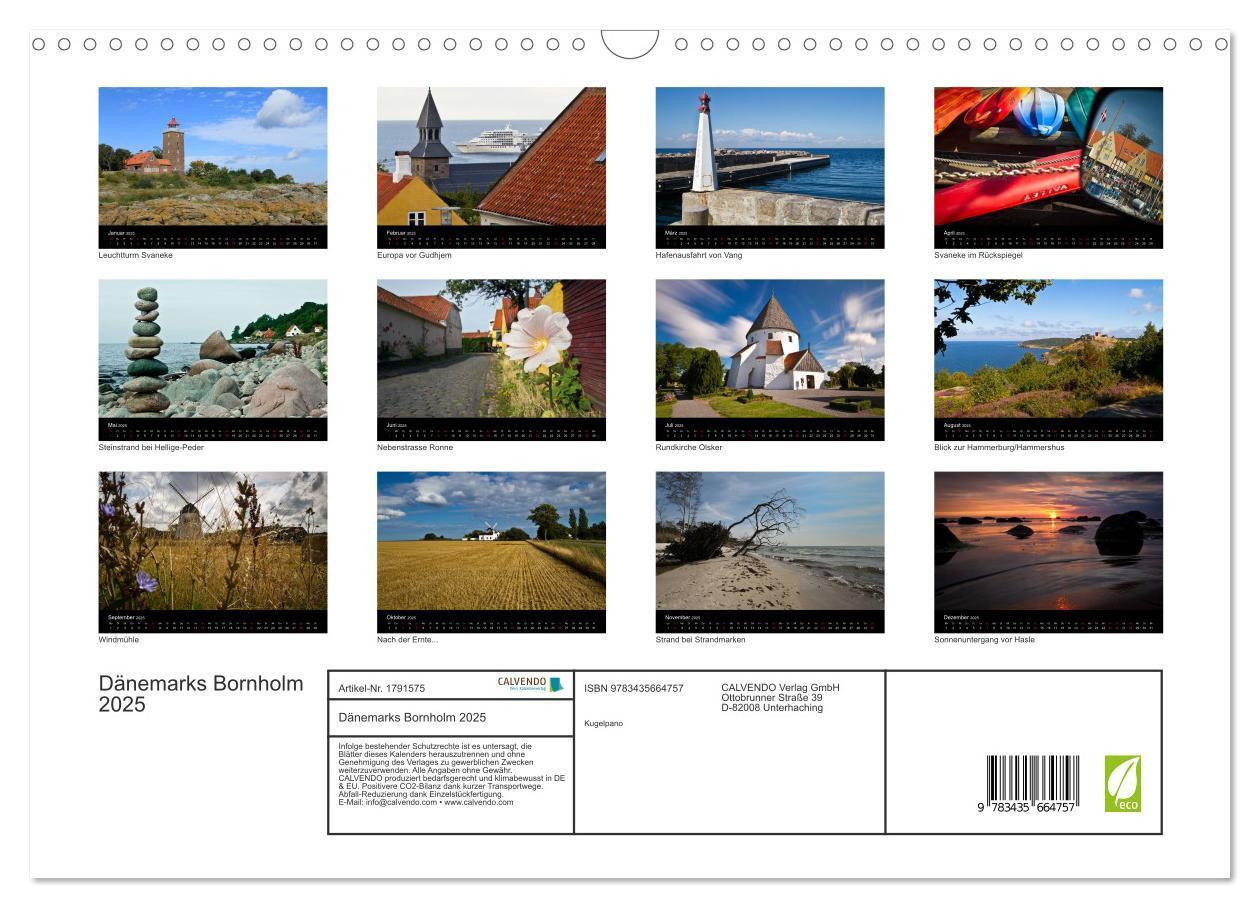 Bild: 9783435664757 | Dänemarks Bornholm 2025 (Wandkalender 2025 DIN A3 quer), CALVENDO...