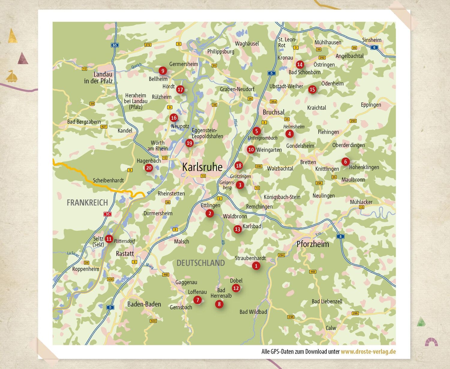 Bild: 9783770024865 | Rund um Karlsruhe. Wandern für die Seele | Wohlfühlwege | Taschenbuch