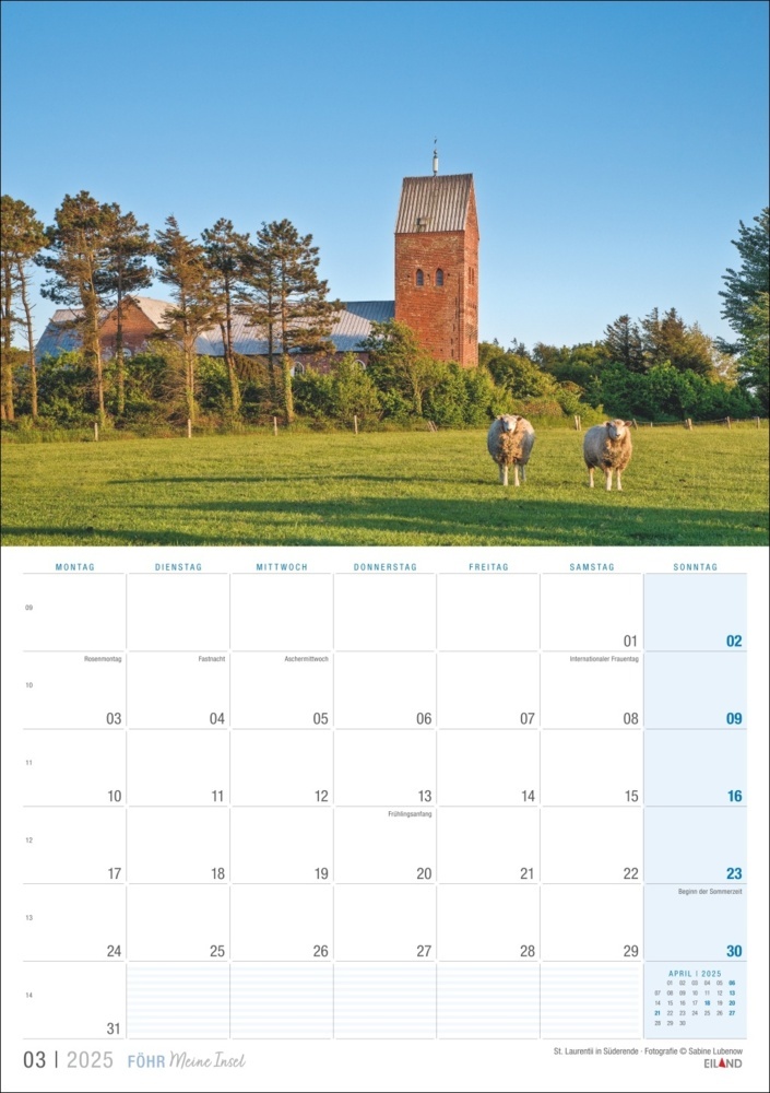 Bild: 9783964023452 | Föhr ...meine Insel Kalender 2025 | Kalender | 13 S. | Deutsch | 2025