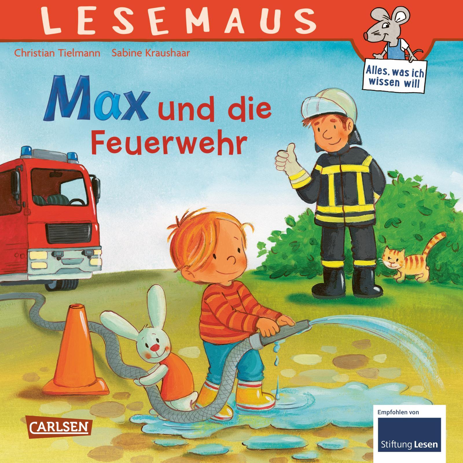 Cover: 9783551083555 | LESEMAUS 55: Max und die Feuerwehr | Christian Tielmann | Taschenbuch