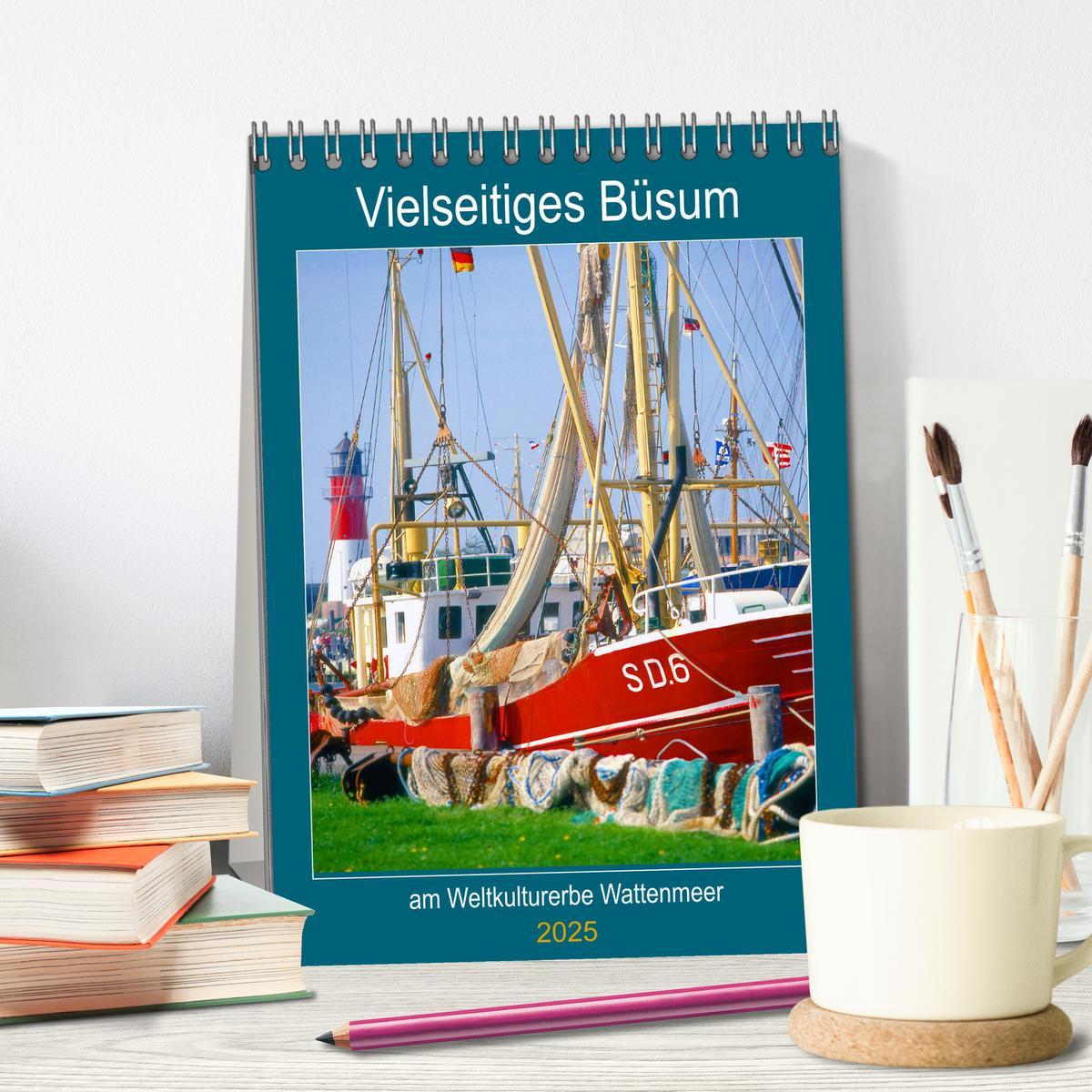 Bild: 9783435975716 | Vielseitiges Büsum (Tischkalender 2025 DIN A5 hoch), CALVENDO...