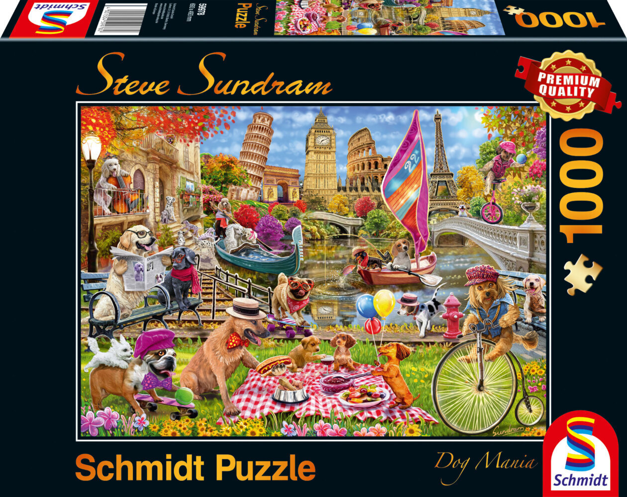 Cover: 4001504599782 | Hundewahnsinn (Puzzle) | Spiel | In Spielebox | 59978 | Deutsch | 2022