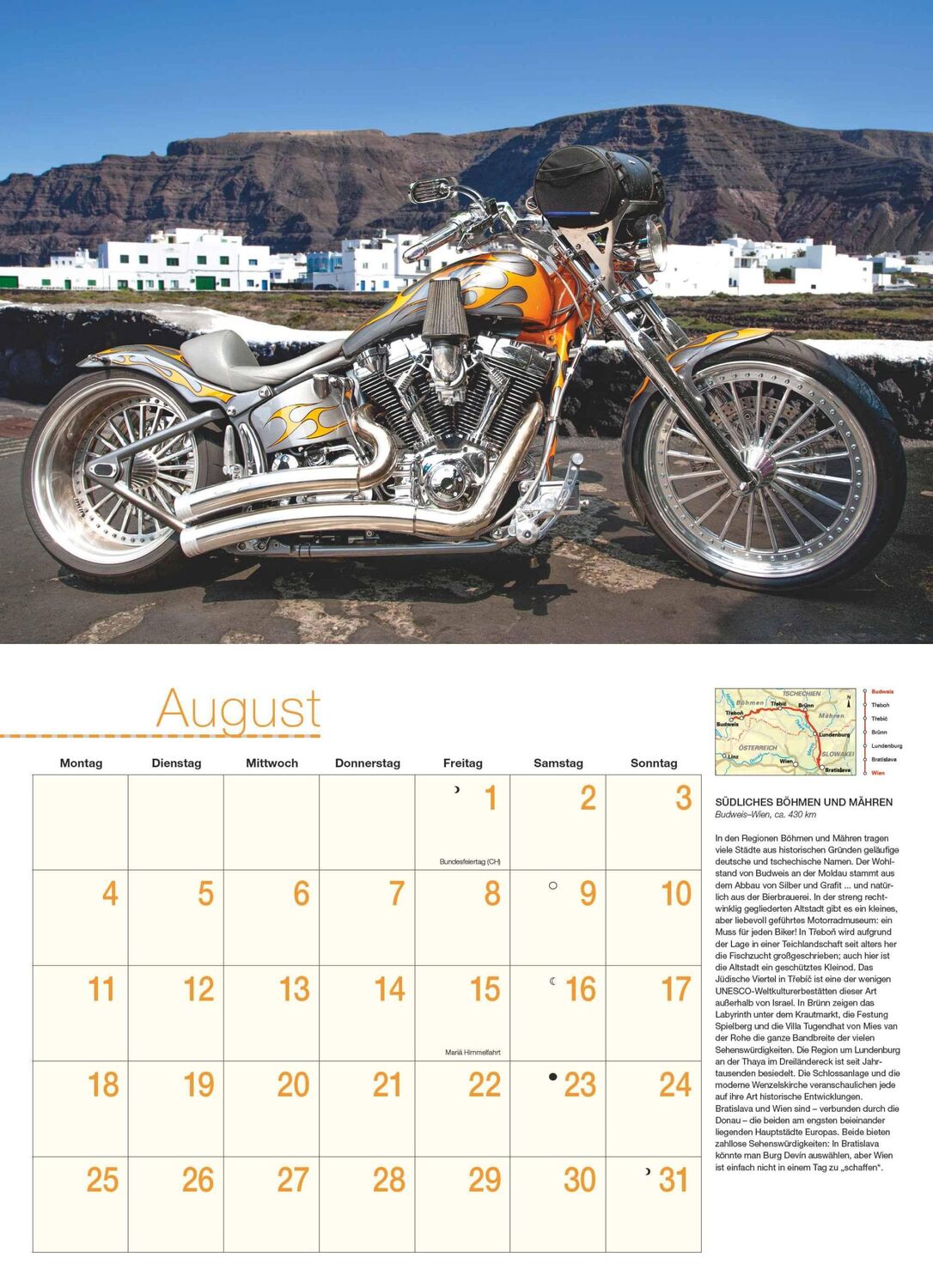 Bild: 4250809652863 | Motorräder &amp; Routen 2025 - Broschürenkalender - mit...