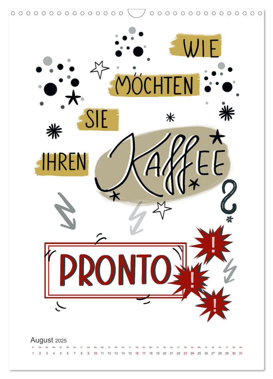 Bild: 9783435897407 | Kaffee liebt dich (Wandkalender 2025 DIN A3 hoch), CALVENDO...